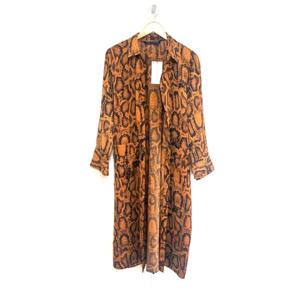 Zara Animal Print A-line Dress - Picture 2 of 3